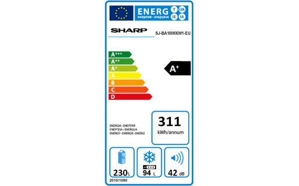 SHARP SJ-BA10IMXW1-EU - &Eacute;tiquette &eacute;nergie