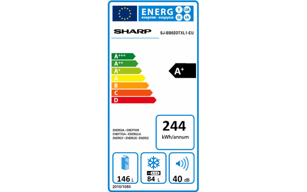 SHARP SJ-BB02DTXL1 - &Eacute;tiquette &eacute;nergie