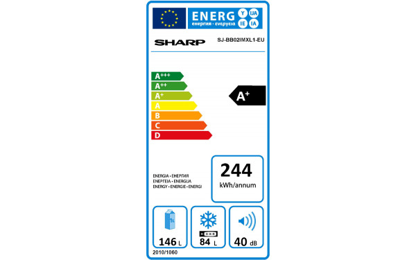 SHARP SJ-BB02IMXL1 - &Eacute;tiquette &eacute;nergie