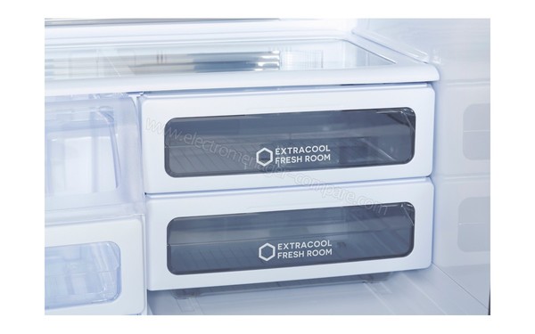 SHARP SJ-EX770FSL - Vue des bacs &agrave; l&eacute;gumes