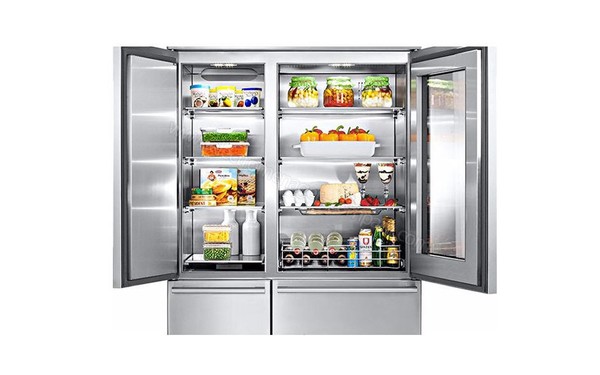 SHARP SJ-F2713E0I - Vue de l'int&eacute;rieur refrig&eacute;rateur (cr&eacute;dit : Boulanger)