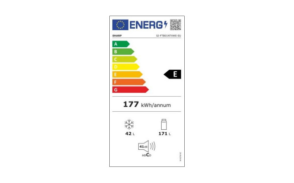 SHARP SJ-FTB01NTXWE - &Eacute;tiquette &eacute;nergie v2