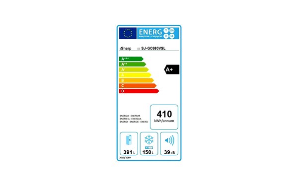 SHARP SJ-GC680VSL - &Eacute;tiquette &eacute;nergie