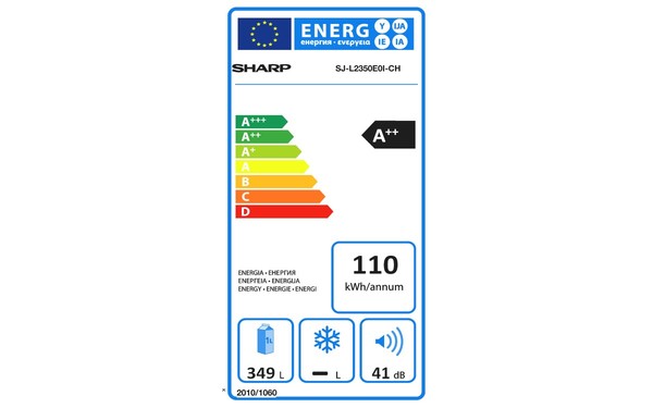 SHARP SJ-L2350E0I - &Eacute;tiquette &eacute;nergie
