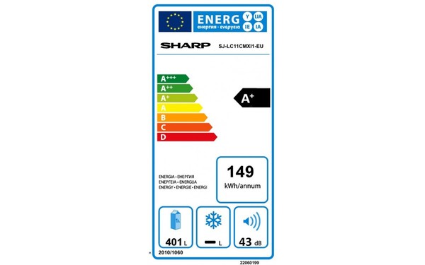 SHARP SJ-LC11CMXI1 - &Eacute;tiquette &eacute;nergie