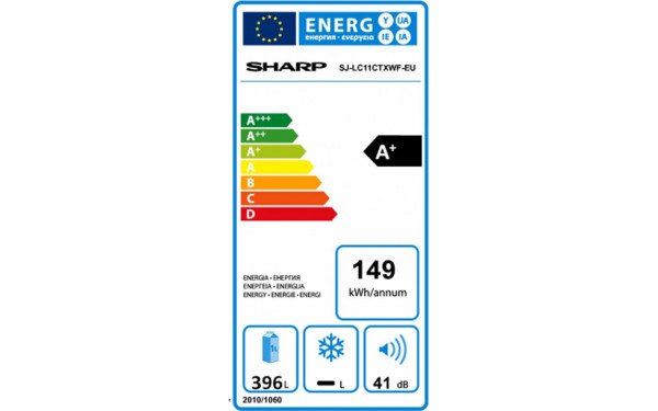 SHARP SJ-LC11CTXWF - &Eacute;tiquette &eacute;nergie