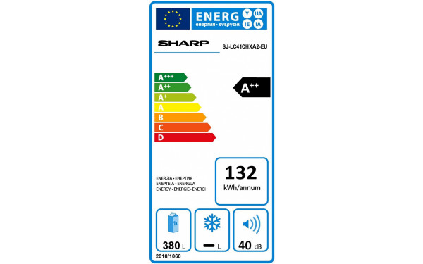 SHARP SJ-LC41CHXA2 - &Eacute;tiquette &eacute;nergie