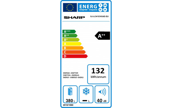 SHARP SJ-LC41CHXAE - &Eacute;tiquette &eacute;nergie