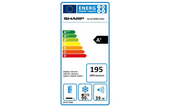 SHARP SJ-S1099M1X - &Eacute;tiquette &eacute;nergie