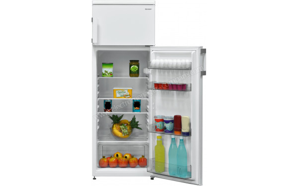 SHARP SJ-T1253M6W - Vue de l'int&eacute;rieur partie r&eacute;frig&eacute;rateur