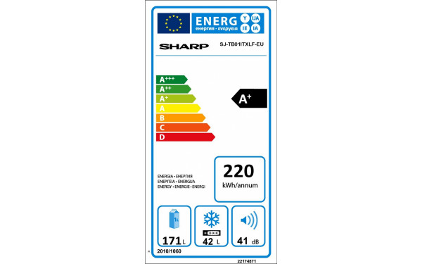 SHARP SJ-TB01ITXLF - &Eacute;tiquette &eacute;nergie