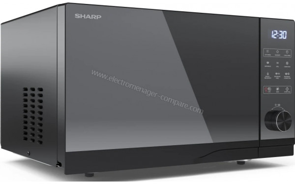 SHARP YC-GC52BE-B - Vue 3/4 gauche