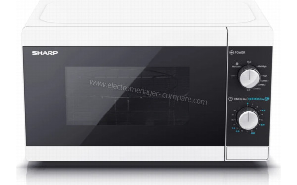 SHARP YC-MG01E-W - Vue du dessus