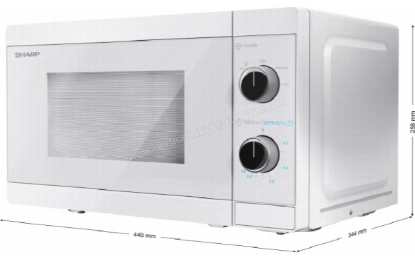 SHARP YC-MS01E-C - Dimensions