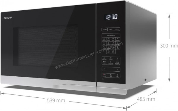 SHARP YC-PC322AE-S - Dimensions