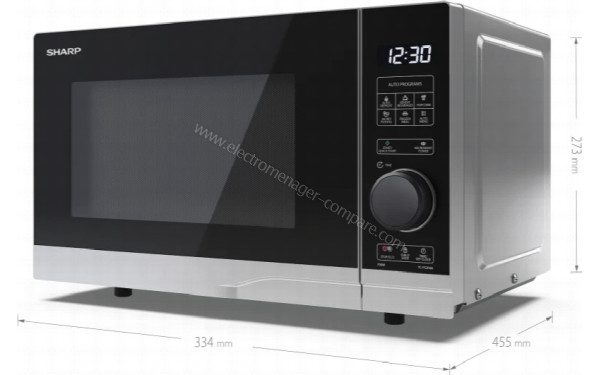 SHARP YC-PS204AE-S - Dimensions