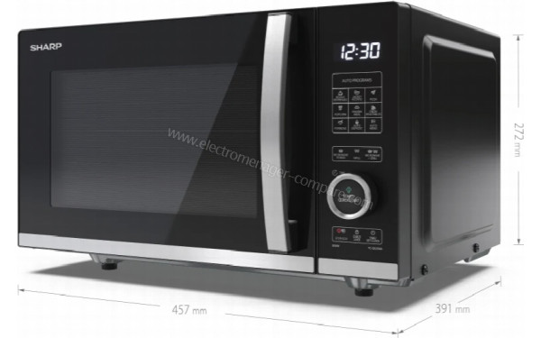 SHARP YC-QG204AE-B - Dimensions