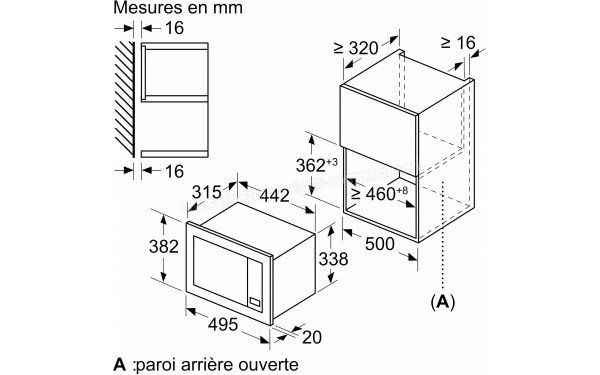 SIEMENS BF523LMW3 - Dimensions