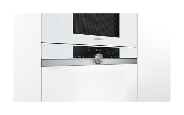 SIEMENS BF634RGW1 - Vue 3/4 gauche, panneau de commandes