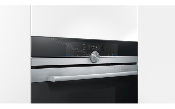 SIEMENS CD634GBS1 - Vue 3/4 gauche sur le bandeau de commandes