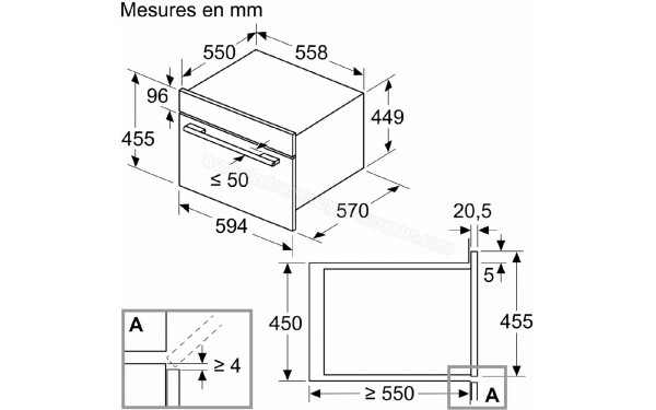 SIEMENS CM585AGS1F - Dimensions