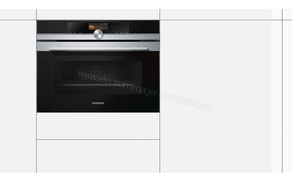 SIEMENS CM656GBS1 - Vue de face, appareil encastr&eacute;