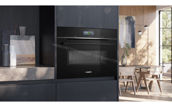 SIEMENS CM776G1B1 - Appareil encastr&eacute; vue 3/4 gauche