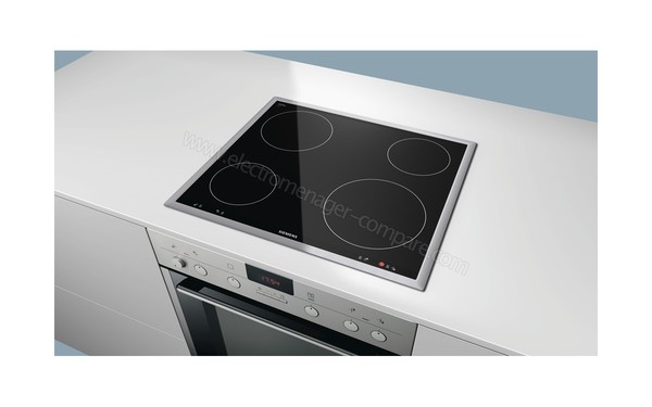 SIEMENS EA645GE17 - Vue du dessus, appareil encastr&eacute;