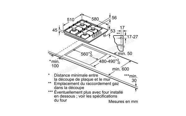 SIEMENS EB6B5PB60 - Niche d'encastrement