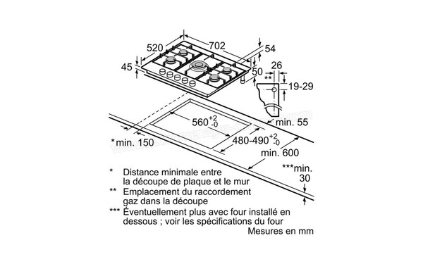 SIEMENS EC745RB90E - Niche d'encastrement