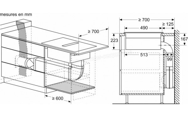 SIEMENS ED611BS16E - Dimensions