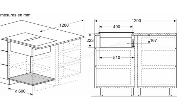 SIEMENS ED611BS16E - Dimensions