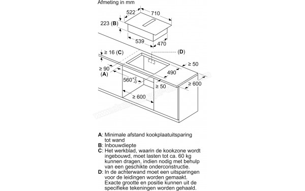SIEMENS ED731FQ15E - Dimensions