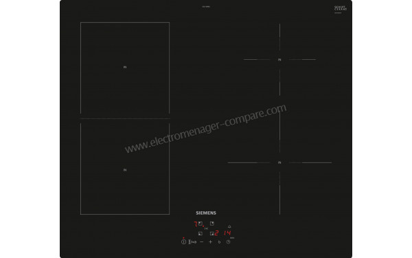 Table de cuisson induction SIEMENS - 4 feux - 60 cm - EE611BPB5E IQ500
