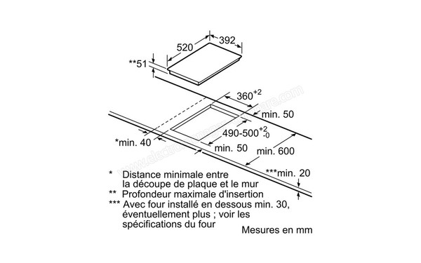 SIEMENS EH475ME11E - Niche d'encastrement