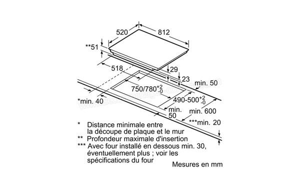 SIEMENS EH875ML21E - Niche d'encastrement