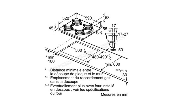SIEMENS EO6B6HB10 - Niche d'encastrement