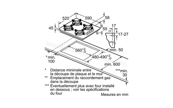 SIEMENS EO6B6PB10 - Niche d'encastrement
