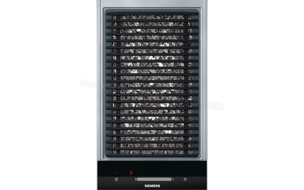 SIEMENS ET375MU11E - Vue du dessus avec des pierres de lave