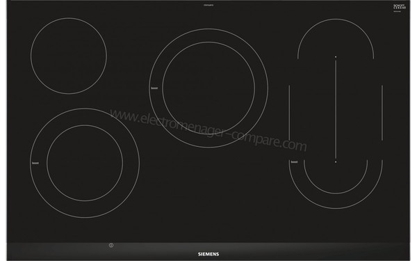 SIEMENS ET875LMP1D - Vue du dessus, foyers &eacute;teints