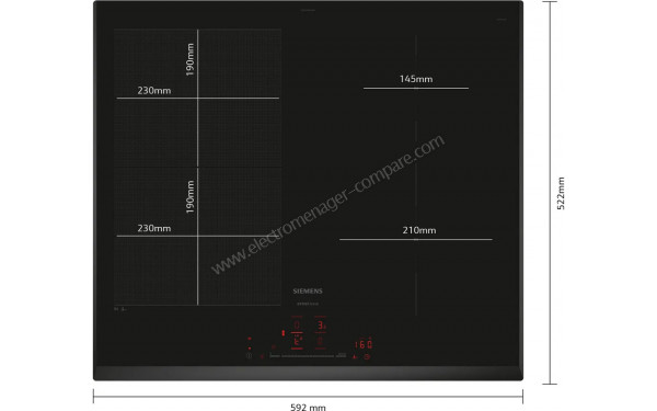 SIEMENS EX651HEC1M - Dimensions