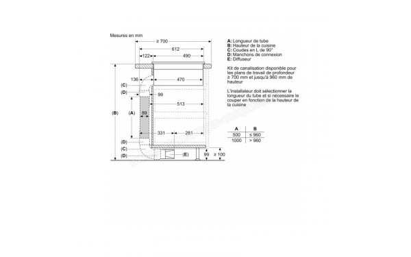 SIEMENS EX875LX57E - Dimensions