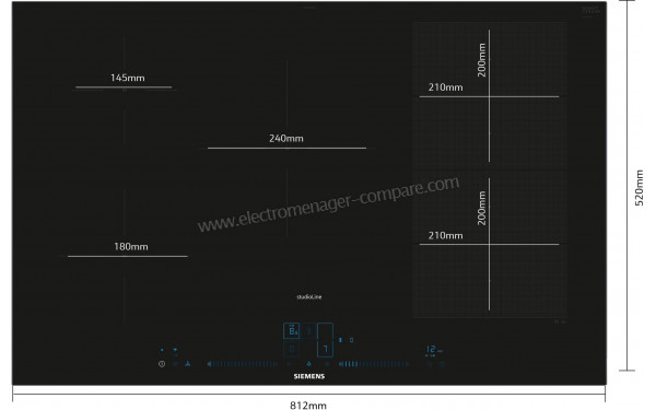SIEMENS EX877NVV6E - Dimensions