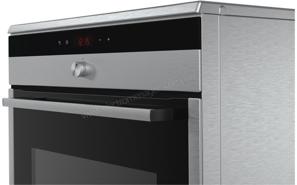 SIEMENS HA857580F - Vue 3/4 droite, panneau de commandes