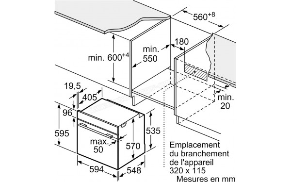 SIEMENS HB278GEB7F - Dimensions