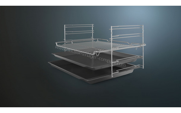 SIEMENS HB372ABS0S - Vue de la grille, des l&egrave;chefrites et des rails