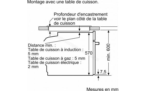 SIEMENS HB557GBS3F - Dimensions