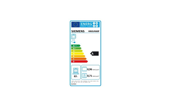 SIEMENS HB65LR660F - &Eacute;tiquette &eacute;nergie