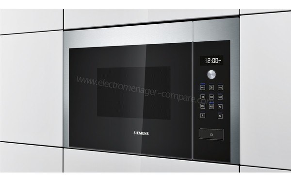 SIEMENS HF15M564 - Vue 3/4 droite, appareil encastr&eacute;