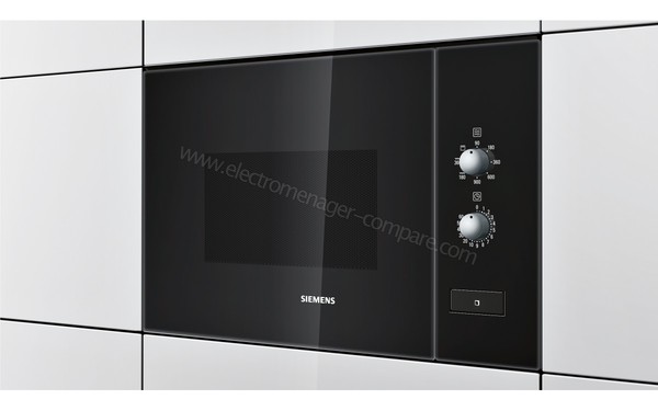 SIEMENS HF22G664 - Vue 3/4 droite, appareil encastr&eacute;